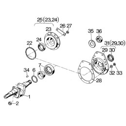 Hatz e780 e786 veleno dangčio tarpinė 03199200