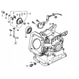 Honda gx120 gx160 reguliavimo svirtis 16541 ze1 01