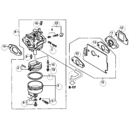 Honda gc gcv karbiuratoriaus tarpiklis 16221 883 800