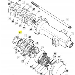 Stebulės sandariklio dangtis jcb