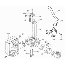Wacker wm90 wm100 vožtuvo svirtis 0159207