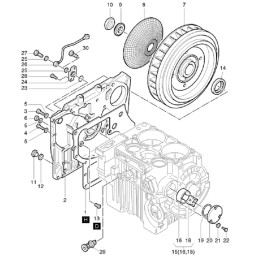 Hatz 2g30 2g40 variklio dangčio tarpinė 50585000