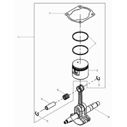 Wacker bts635 stūmoklio kaištis 0213683
