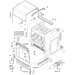 Hatz serijos 1d alyvos išleidimo kaištis m18x1 5 50044200