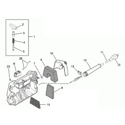 Wacker m2000 variklio filtro dangtis 0083049
