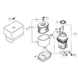 Honda gx340 gx390 oro filtras 17210 ze3 505