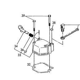 Yanmar l40 l100 išleidimo spyruoklė 114250 03640