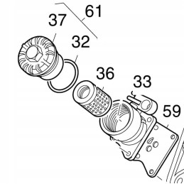 Hatz 1d41 1d81 filtro dangtelio tarpinė 50329200