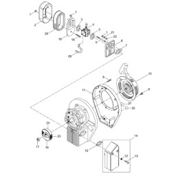 Wacker plaktukas bh23 bh24 karbiuratoriaus tarpiklis 0095774