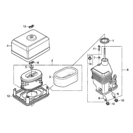 Honda gx120 gx160 filtro tarpinė 16271 ze1 000