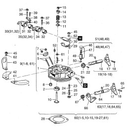 Hatz e573 e673 vožtuvo kreiptuvas 03208210