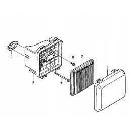 Honda gcv160 filtro korpuso tarpinė 17228 zm0 00