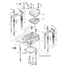 Hatz 1b40 1b50 vožtuvo svirtis 05146701