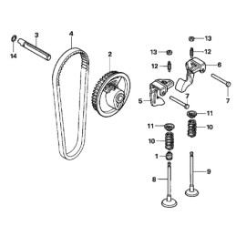Honda gx100 vožtuvo apsauga 14771 zdf 000