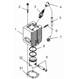 Wacker wm80 cilindro varžtas 0095917