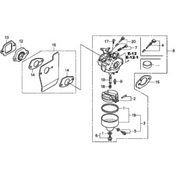 Honda gcv karbiuratoriaus tarpine 19650 zm0 000