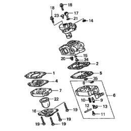 Honda gx22 35 karbiuratoriaus dangtelis 16032 zm3 004