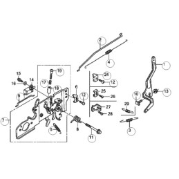Honda cv160 gcv190 reguliatorius pret 16555 z0l 801