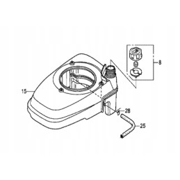 Honda gcv degalų bako dangtelis 17620 zl8 023