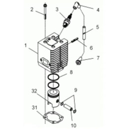 Wacker BS rammers žvakių vamzdis 0049900
