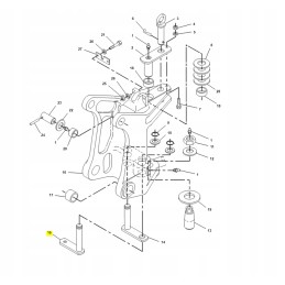 CVA galinės kojos kaištis ekskavatorinio krautuvo kat