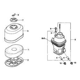 Honda gx240 gx270 oro filtras 17211 ze2 000