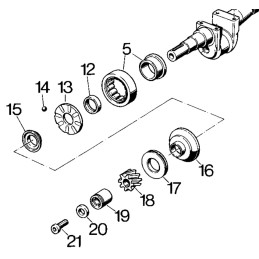 Hatz e75 e79 reguliatoriaus poveržlė 03004501