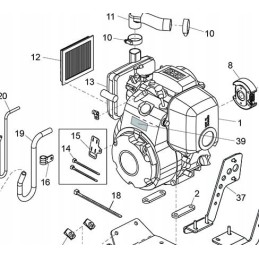 Honda gx100 filtro dangtelio tamperis 17231 z0d v62