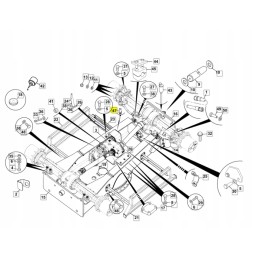 JCB ekskavatorinio krautuvo kryžminis tvirtinimo varžtas
