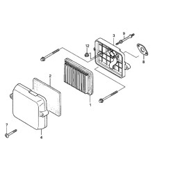 Honda gx100 filtro korpuso tarpinė 17228 z0d v01