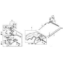 Honda gx340 gx390 droselio svirtis 16571 ze3 w00