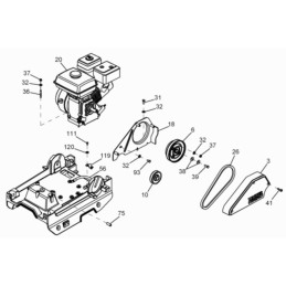 Wacker wpu1550 V formos diržas 0402007