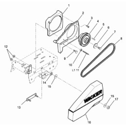 Wacker vpa1750 trapecinis diržas 0027253