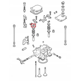 Hatz 1d81 1d90 vožtuvo apsauga 02252200