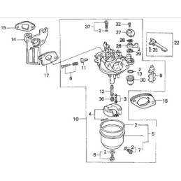 Honda gx serijos droselio svirtis 16610 z1 000