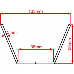 6x rėmo tvirtinimo kronšteinas, korpuso dėžutės konsolė