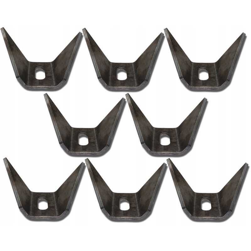 8x tvirtinimo kronšteinas kėbulo dėžės rėmui 126x65