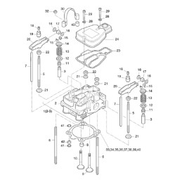 Hatz 1b30 vožtuvo dangtis 05092710