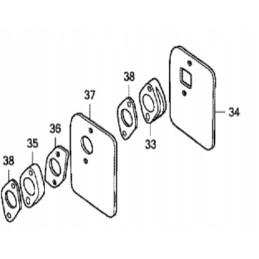 Honda gx100 karbiuratoriaus kolektorius 16213 z0d v00
