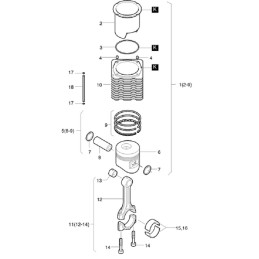 Hatz 1d50 tepimo vamzdelis 01655700
