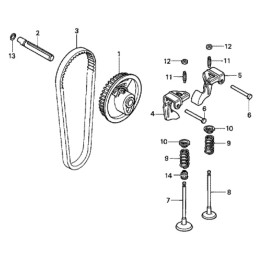 Honda gx100 gxr120 įsiurbimo vožtuvas 14711 z0d 000
