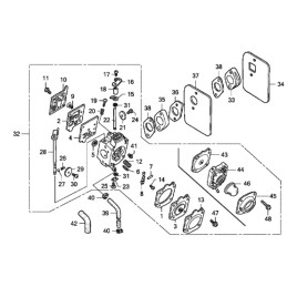 Honda gx100 karbiuratoriaus tarpiklis 16214 z0d v01