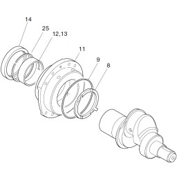 Hatz 1d41 1d50 veleno dangtelis arba žiedas 50349700