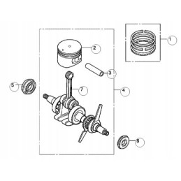 Honda gx35 stūmoklių žiedai 13010 zm5 000