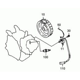 Wacker wm410 uždegimo žvakė bp5es ngk 0203788