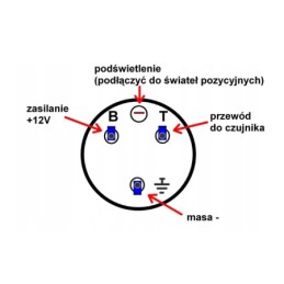 Temperatūros indikatoriaus jutiklis 24v universalus 1 8