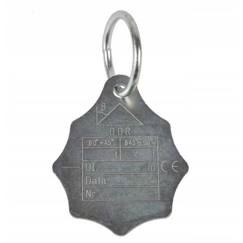 Etiketė kelių kojų grandininiams stropams