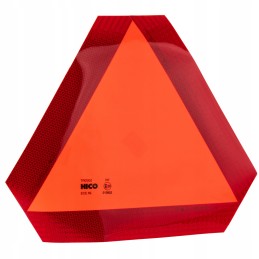 Įspėjamojo trikampio lipdukas, lipdukas mažu greičiu