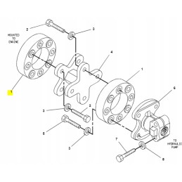 Guminė sankaba hidrauliniam siurbliui kat