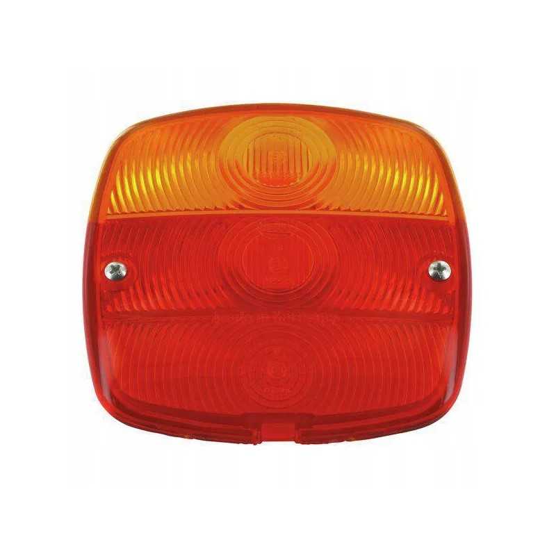 Raudonai oranžinis lempos gaubtas